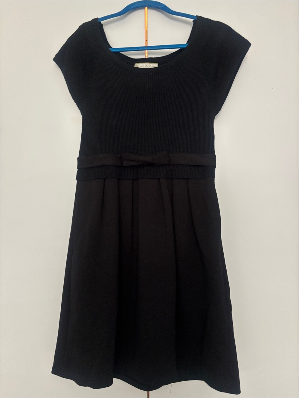 Morgan McFeeters Black Bow-Accent Formal Dress